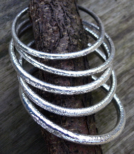 hammered bangles